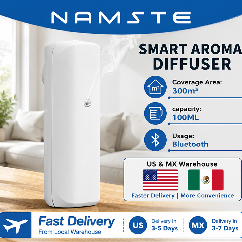 Home Fragrance Gift - NAMSTE アロマオイルディフューザー Bluetooth フレグランスディフューザー ソケットスタイルアロマオイルディフューザー 家庭用トイレ芳香剤デバイス