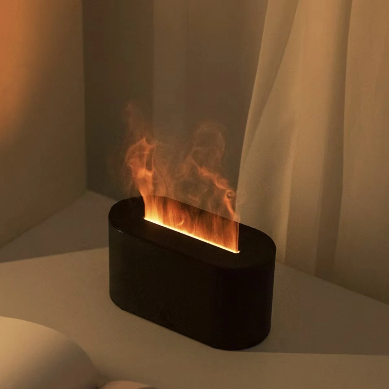 Home Fragrance Oud - エアアロマ加湿器ディフューザーエッセンシャルオイル加湿器ミニフレーム自動芳香ディフューザー家庭用加湿器LEDライト付き
