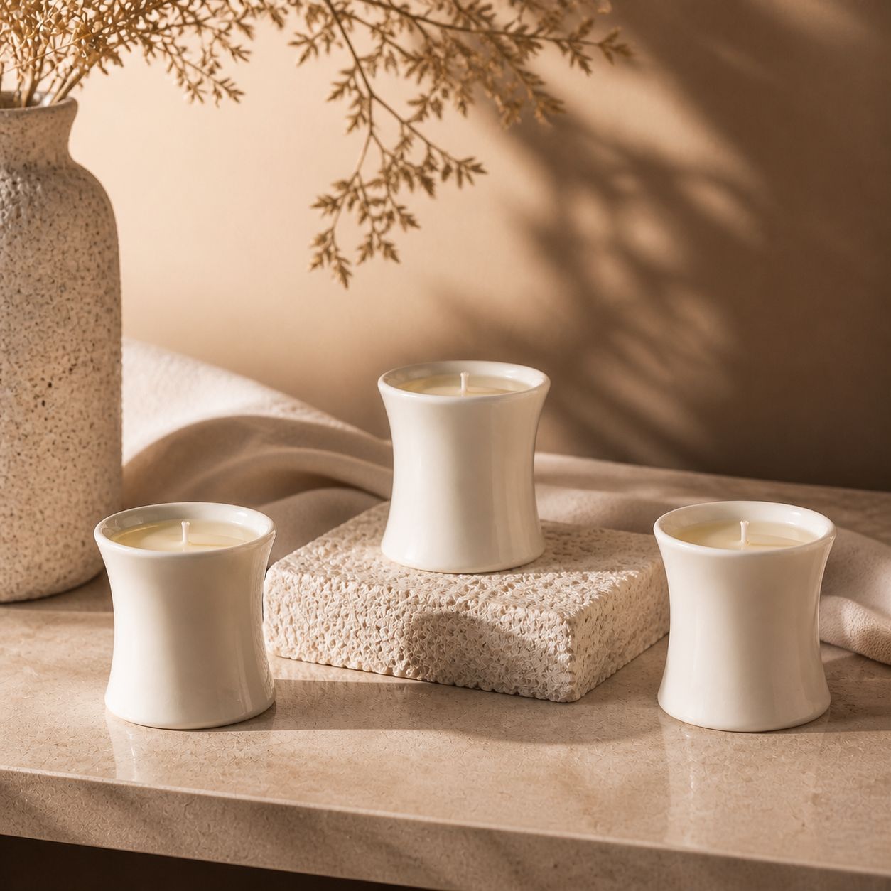 **セラミックカップに入ったアロマキャンドル（ソイワックス製 - Home Fragrance Gift のレビューと価格