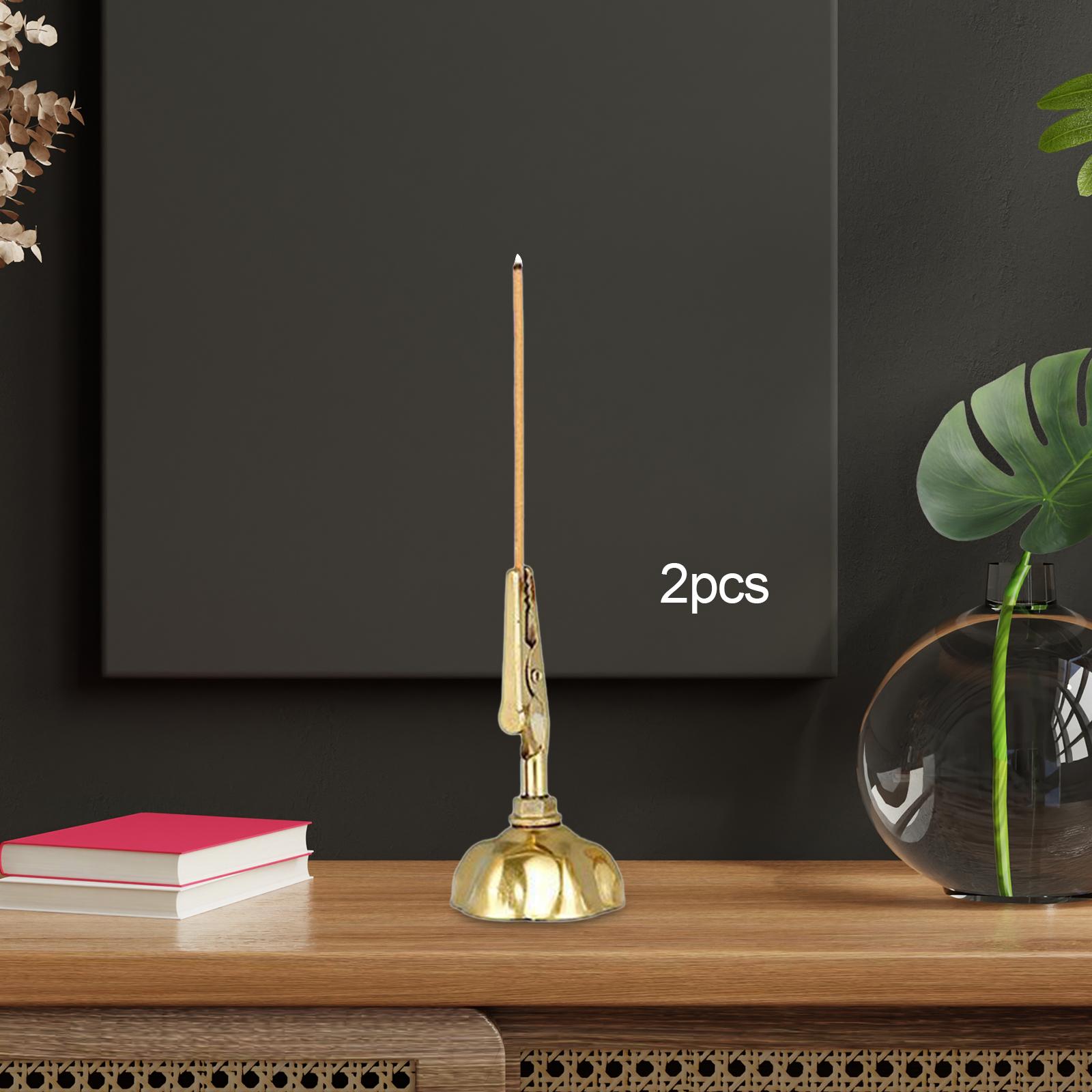 合金製の香立てクリップ。線香やコイル型香を立てて使用でき、卓 - Home Fragrance Usa のレビューと価格
