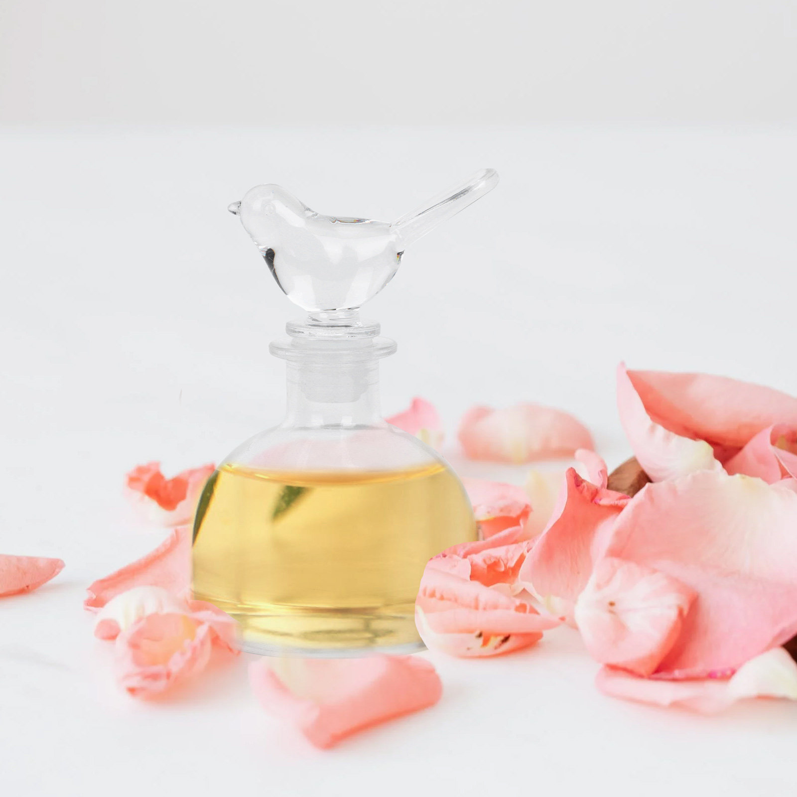 2個入り、上品でシンプルなガラス製香水ボトル。アロマテラピー - Home Fragrance Usa のレビューと価格