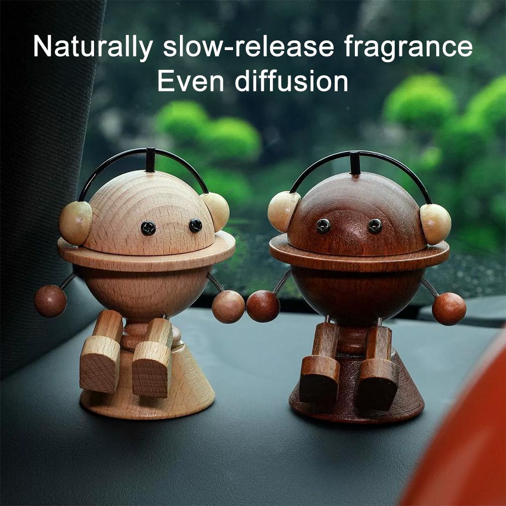 新作、手作りの足を振る木製人形、足を振る木製ロボットカー、木 - Home Fragrance Oud のレビューと価格