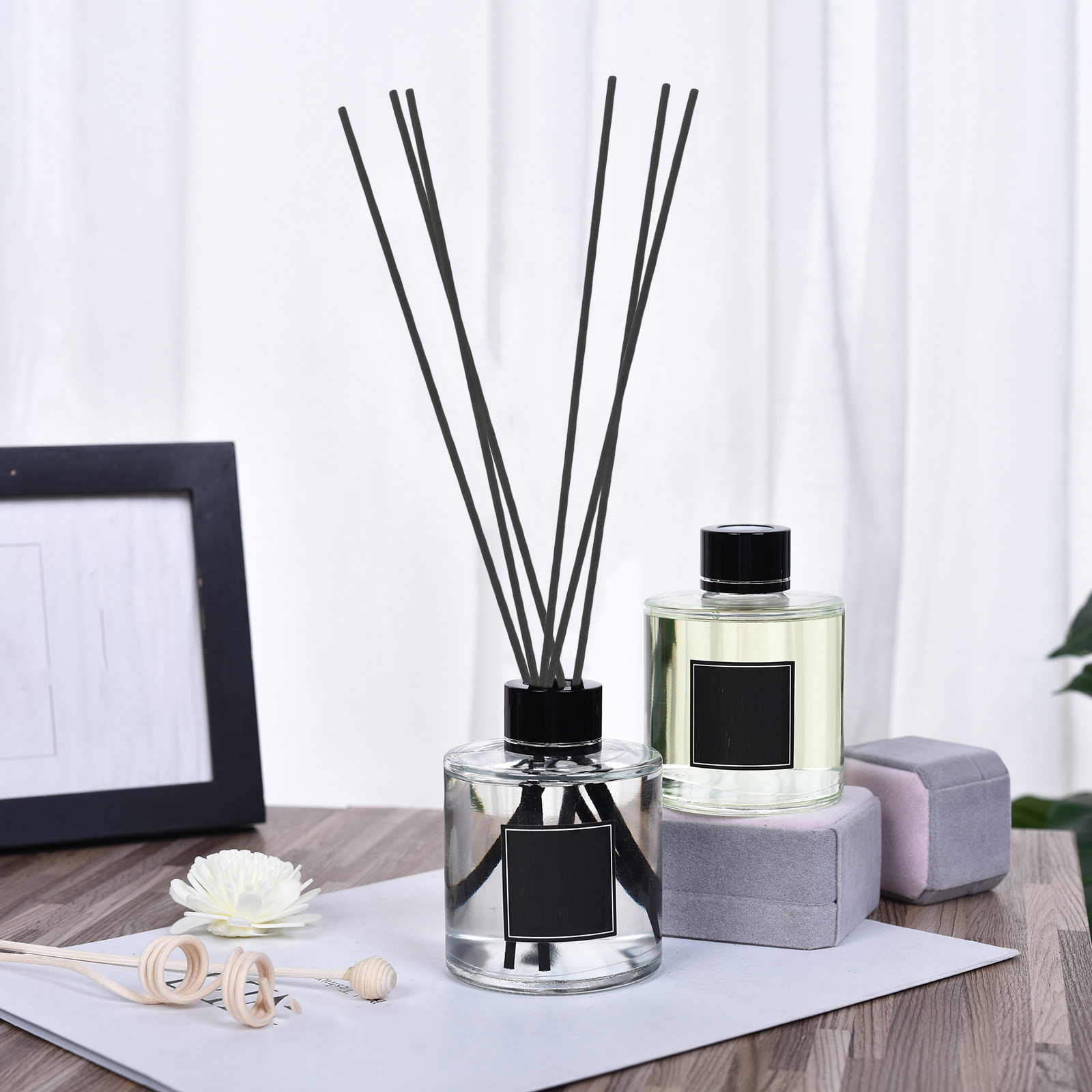 100本入り リードディフューザー用スティック 黒色ファイバ - Home Fragrance Usa のレビューと価格