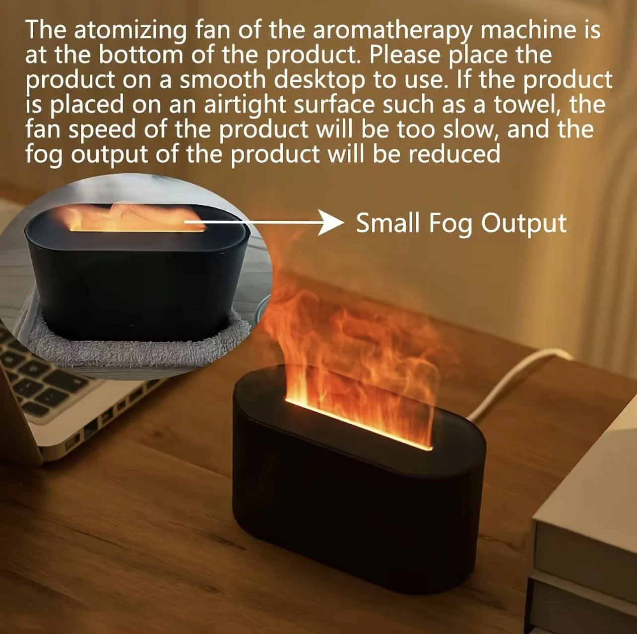 エアアロマ加湿器ディフューザーエッセンシャルオイル加湿器ミニ - Home Fragrance Oud のレビューと価格