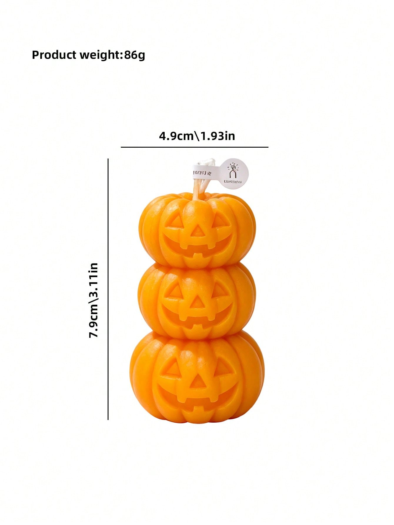 ハロウィン用3層式パンプキン型キャンドル1個、パンプキンデザ - Home Fragrance Gift のレビューと価格